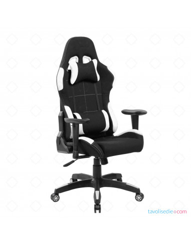 Indianapolis Gaming Armchair Adult - Black/White