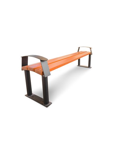 Navelli bench without backrest