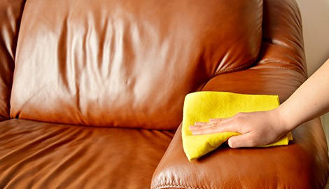How to clean a leatherette or nubuck sofa