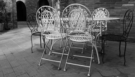 Where to find a wrought iron garden chair