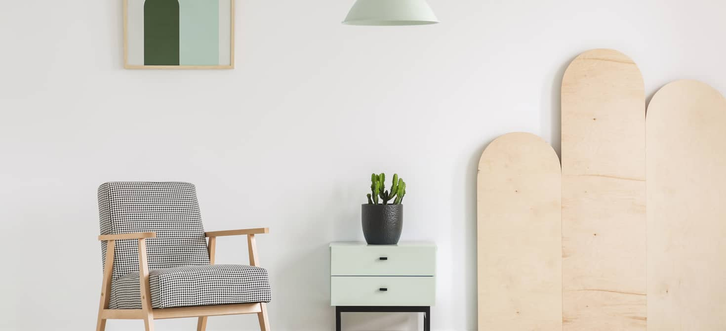 Sage green colour in an industrial style house